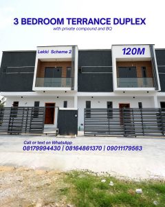 3 BEDROOM TERRANCE DUPLEX in Ajah